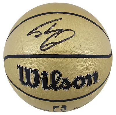 Lakers Shaquille O'Neal Authentic Signed Gold Wilson Basketball BAS Witnessed • $209.99