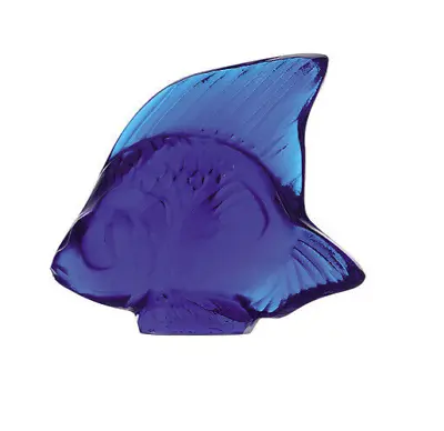 Lalique Crystal (Brand New) Fish Sculpture Colour  : CAP FERRAT BLUE 3002100 • £95