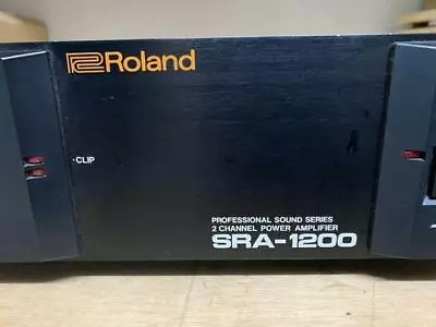 Roland PROFESSIONAL SOUND SERIES 2 CHANNEL POWER AMPLIFIER SRA-1200 Black • $885.38