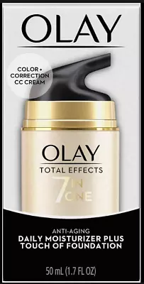 Olay Total Effects 7 In One Anti-Aging Moisturizer Touch Of Foundation • $12.50