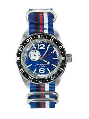 VOSTOK KOMANDIRSKIE 03096A GMT Russian Watch Military Automatic US STOCK • $139.95