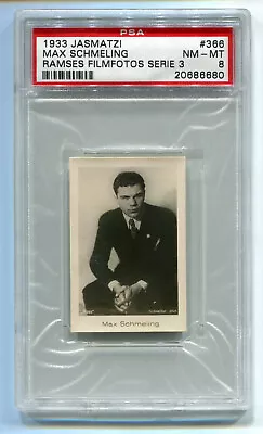 1933 Jasmatzi Ramses Filmfotos Serie 3 366 Max Schmeling PSA 8 NM-Mint Boxer HOF • $249.99