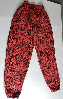 VINTAGE Adult Size Small Pants Club Surfer Beach Retro Gym Party RED/BLACK 80's  • $28.95