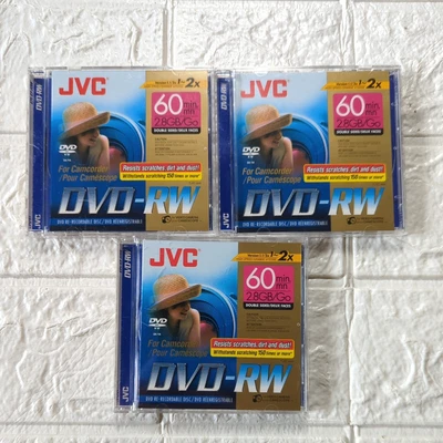 £12.99 • Buy 3x Blank Mini DVD-RW Re-Writable Camcorder Disc 2.8GB 60 Min + Bonus DVD-r  VGC
