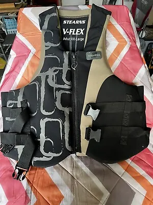 Stearns V-FLEX Ski Vest Life Jacket Type Lll PFD Adult L Fishing  Water Boating • $15