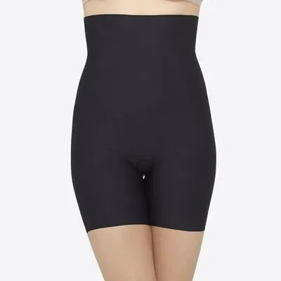 NWOT Yummie Tummie Shapewear Long Shorts Black S M L XL1X 2X FREE SHIPPING • £11.39