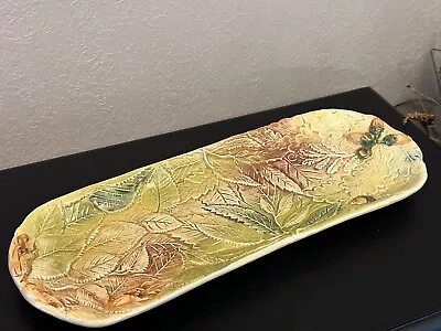 J Willfred Fall Leaves 🍁 Serving Platter Portugal J. Willfred Approx 17”x6” • $40