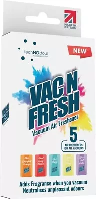 Vac N Fresh Hoover Bag Fresheners  5 Pack   Scented Vacuum Cleaner Smellies  For • £4.59