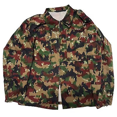 Size52 Swiss Army M83 Alpenflage Field Jacket Military Camouflage Shirt TAZ 83 • $25