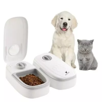  Automatic Cat Feeder With Ice Pack - 2-Meal Pet Feeder For Small Dogs - Dry  • $41.10