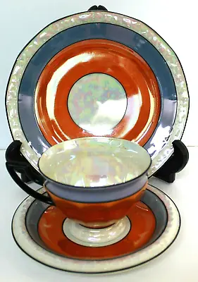 Vintage P.A.L.T Cup & Saucer & Side Plate Czecho-Slovakia LustreWare  Art Deco  • $18.39