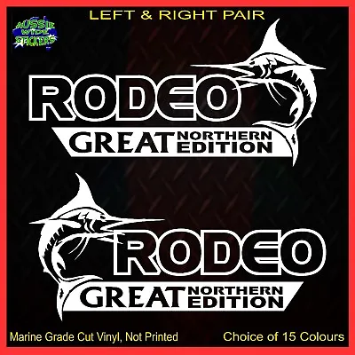 $12.90 • Buy RODEO 4x4 Stickers Accessories Ute Car MX Funny Decal GREAT NORTHERN 200mm PAIR