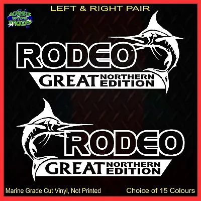 RODEO 4x4 Stickers Accessories Ute Car MX Funny Decal GREAT NORTHERN 200mm PAIR • $12.90