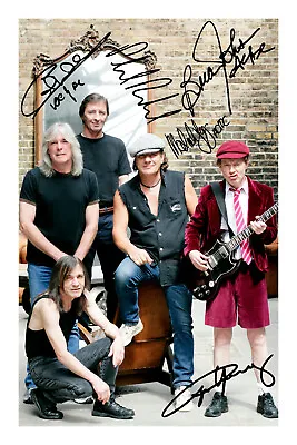 ACDC Signed A4 Photo Print Autograph AC/DC • £5.99