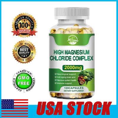 Magnesium Citrate 2000mg Per Serving - Highest Potency Brain & Nervous System • $13.49