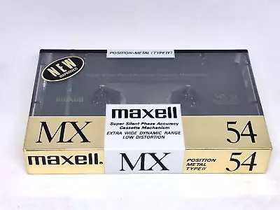 MAXELL MX 54 Blank Audio Cassette Tape (Sealed) NEW • $34.99