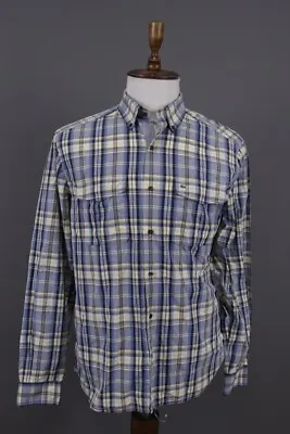 Lacoste Multicolor Check Long Sleeve Button Up Dress Shirt Size 42 / 6 / L • £21.59