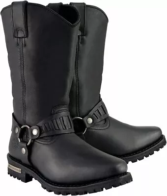 Milwaukee Leather Mens Western Style Harness Waterproof Boots Shoes - Saez • $144.99