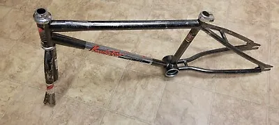 Vintage 1985' Schwinn Predator BMX 1/4 Flash Smoke Chrome Frameset 20    Haro GT • $225