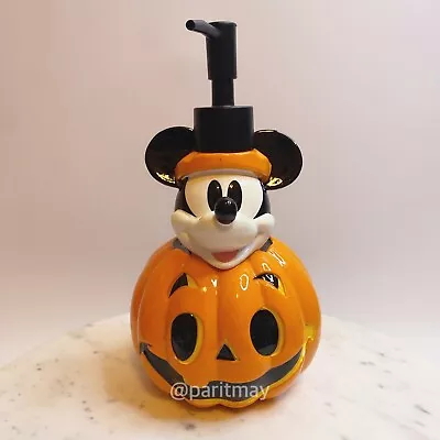 Disney Mickey Mouse Pumpkin Halloween Soap Dispenser Kitchen Bathroom Decor NEW • $34.99