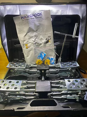 Maxchock X-Shaped RV Stabilizer Wheel Chock ( Drill Adjustable) Dual Axel RV Tr • $80