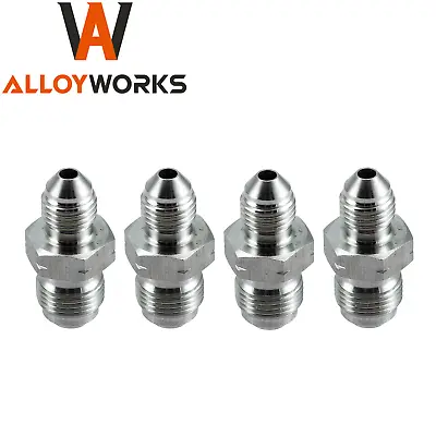 4PCS -3 AN Male To AN3 M12X1.0 Metric Stainless Steel Brake Fittings Adapter • $8.99