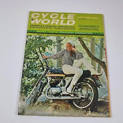 Cycle World Magazine October 1966 Montessa Impala Sport 250 On Cover • $22.49