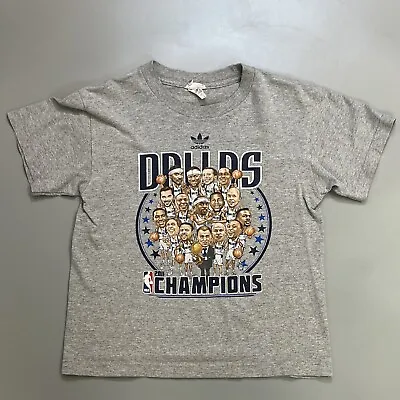 $45.99 • Buy Adidas Dallas Maverick NBA 2011 Champions Rare Cartoon T-Shirt Size Youth Medium
