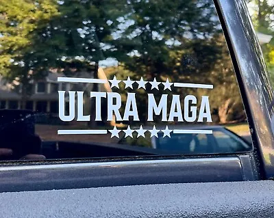 $3.49 • Buy Ultra MAGA Trump Anti Democrat FJB American Sticker Decal Window Bumper