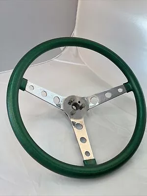 Vintage Green Metalflake Steering Wheel Hot Rot Rat Rod 15” AUTHENTIC 50/60s • $50