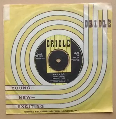 MAUREEN EVANS 'Like I Do' C/w 'Starlight Starbright' Original 7  Single 1962 • £3