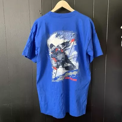 Vintage 90s Marlboro Make The Run Ski T Shirt XL Double Sided Graphic Snow • $30