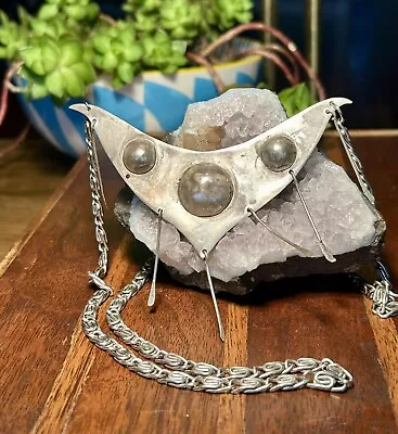 Modernist Necklace Handmade Modern S Chain Vintage Retro Jewelry  • $36