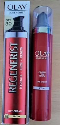 Olay Regenerist Hydrate Firm Renew Day Cream Spf30 50ml New • £13.99