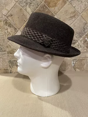 Men's Vintage JC Penney Marathon Hat Size 7-1/8 Brown Fedora 40s 50s  • $66.99