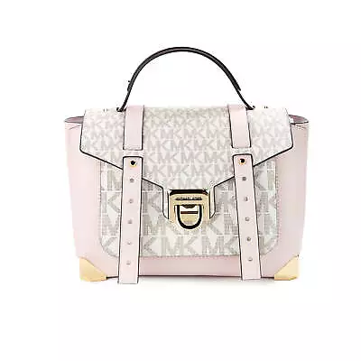 Michael Kors Manhattan Medium Powder Blush Multi PVC Top Handle Satchel Bag • $445.11