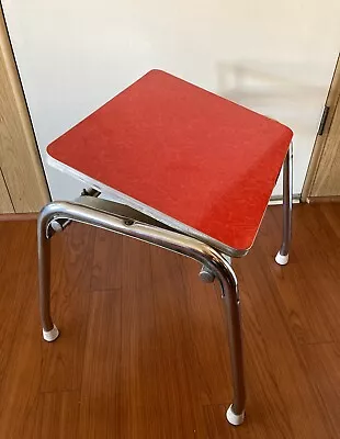 Mid Century Red Formica And Chrome Child's Table Expandable Desk 22  X 21  X 22  • $189.99