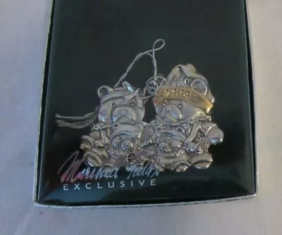 Marshall Field's Exclusive Lunt Silversmiths 2002 Santa Bears Ornament NEW  • $25