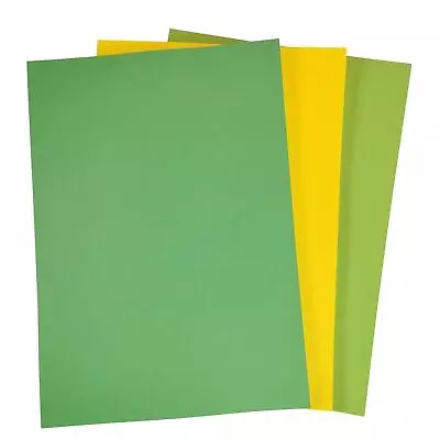 A4 Easter Spring Colour Card Pack 160gsm Light Green Yellow & Bright Green Card • £4.29