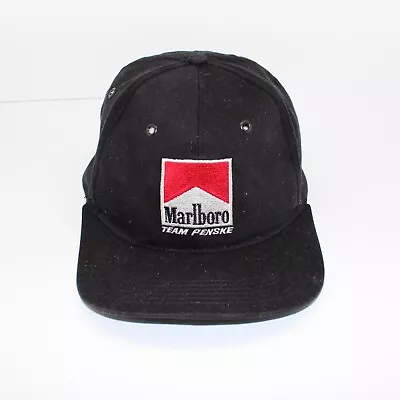 Marlboro Team Penske Strap-Back Hat Black Formula 1 Racing Baseball Cap One Size • $22.99