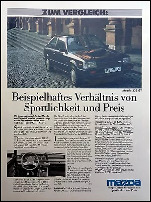 Mazda 323 GT Original Advertisement From 1983 • $6.47