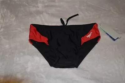 Speedo New Splice Brief Black/Red Size 30 New With Tags • $20