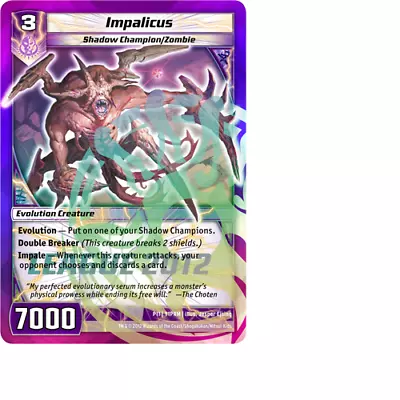 Kaijudo X3 IMPALICUS Foil League 2012 Promo P8 Y1PRM (Playset) DUEL MASTERS TCG • $1.02