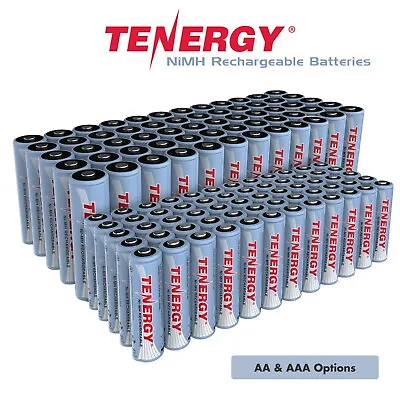 Tenergy Bulk AAAAA 2500mAh1000mAh NiMH Rechargeable Batteries Cells 1.2V Lot • $38.03
