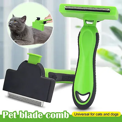 £9.99 • Buy Pet Dog Cat Hair Removal Comb Deshedding Brush Undercoat Rake Grooming Tools UK