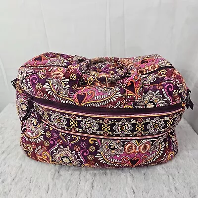 Vera Bradley Large Weekender Travel Duffel Bag Safari Sunset Overnight READ • $24.95