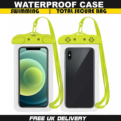Universal Pouch Waterproof Case Underwater Phone Cover Dry Bag For Mobile Phones • £4.95