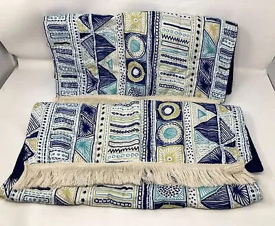 Sanctuary Pacific Coast Textiles King Pillow Shams - Set Of 2 - Ikat Design • $18