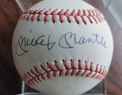 Mickey Mantle Signed Autographed Official American League Baseball Ny Yankees  • $795