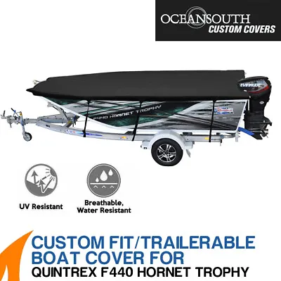 $299.99 • Buy Oceansouth Custom Fit Boat Cover For Quintrex F440 Hornet Trophy Boat